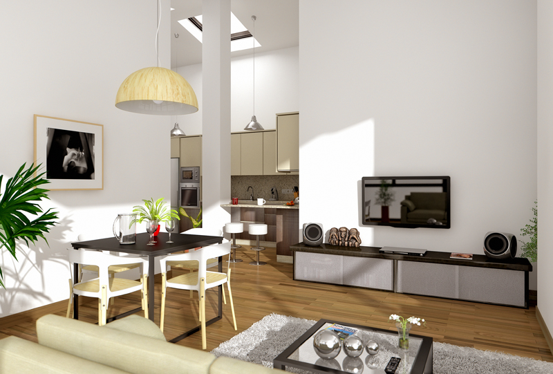 Render cocina comedor Anyo